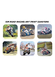 IOM Road Racing Art Print Coaster Set