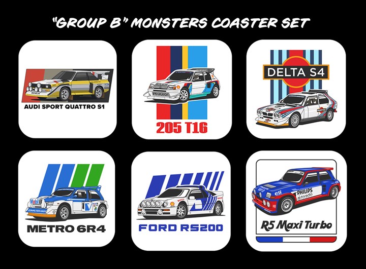 Group B Monsters Coaster set