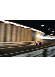 Ayrton Senna 1989 Monaco , Canvas, A3