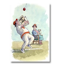 Limited Edition  Cricket Print - How to Catch