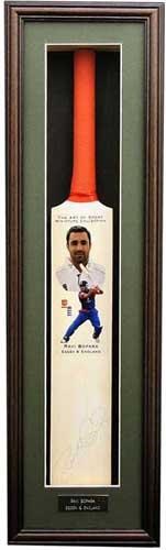Ravi Bopara Signed and Framed Mini Bat