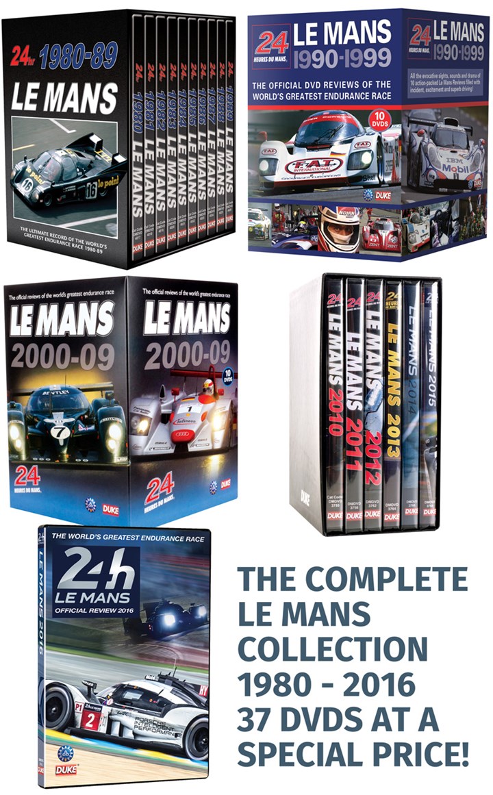 Le Mans 1980 to 2017 DVDs
