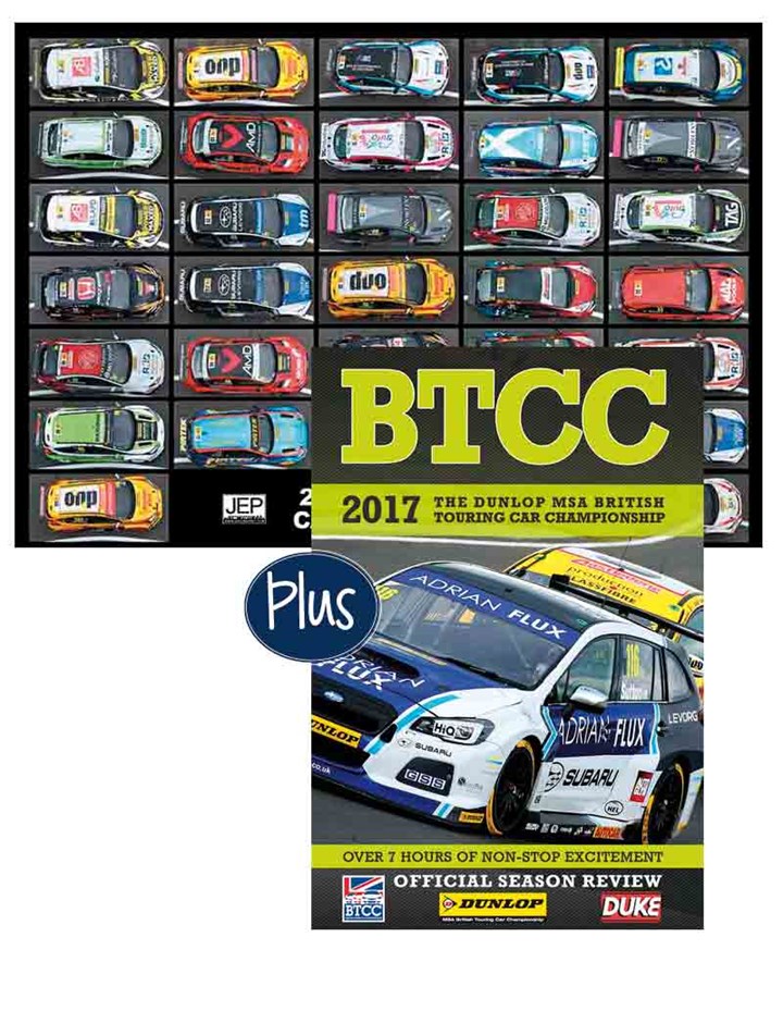 BTCC 2017 DVD & 2018 Wall Calendar