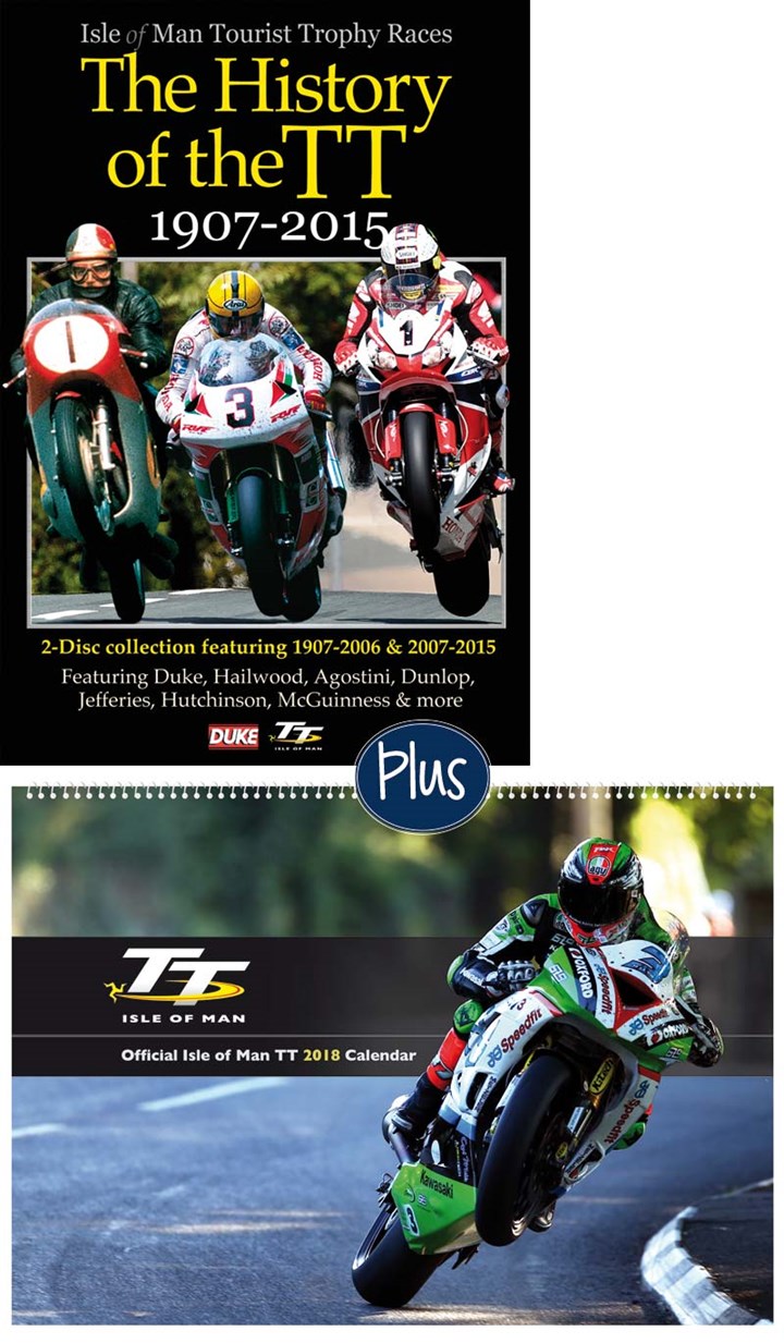 Isle of Man TT 2018 Calendar & History of the TT 1907-2015 DVD