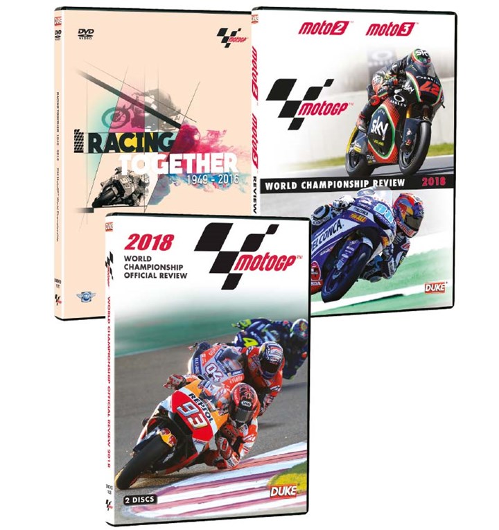 Racing Together DVD with MotoGP 2018 DVD & Moto 2/3 2018 DVD