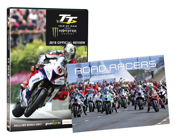 TT 2018 Review DVD & Road Racers 2019 Wall Calendar