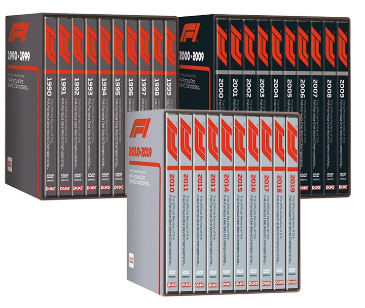 Formula One Box Sets 1990-2019 DVDs