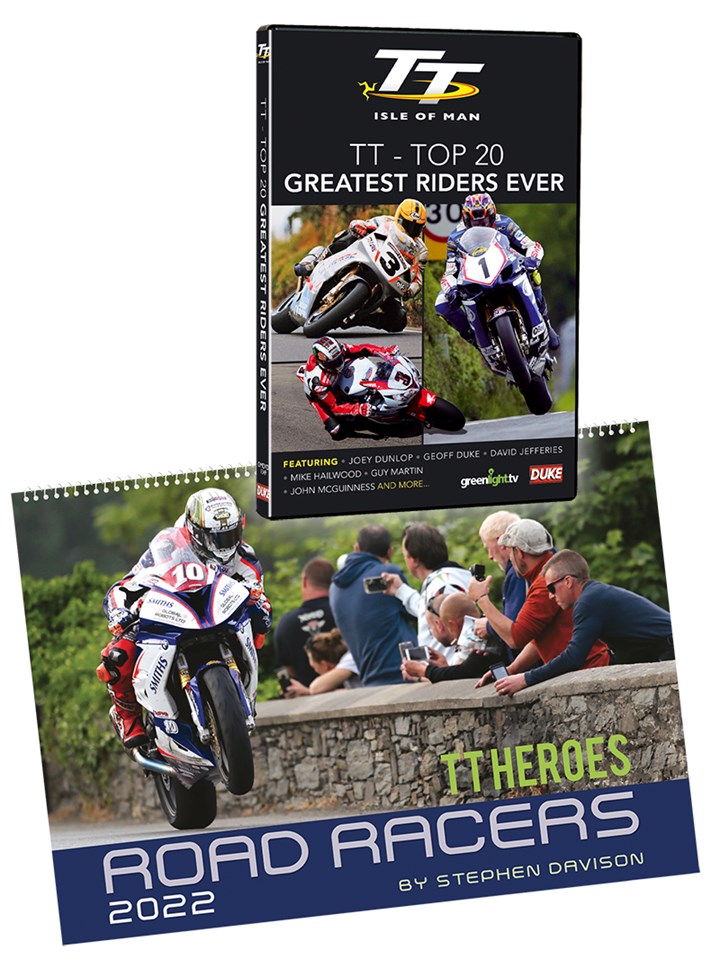 Road Racers Calendar 2022 and TT Top 20 DVD