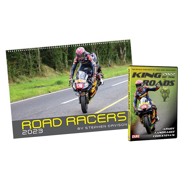 Road Racers 2023 Calendar and King of the Roads DVD : Duke Video
