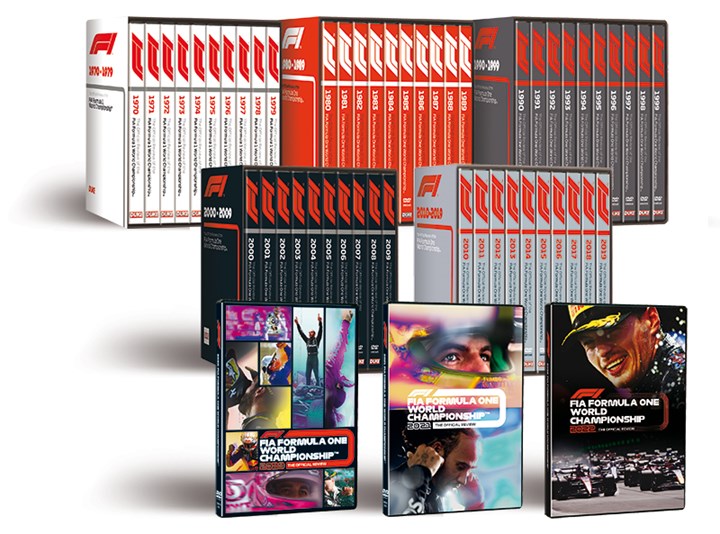 50 Years of Formula 1 1970-2022 DVD Collection