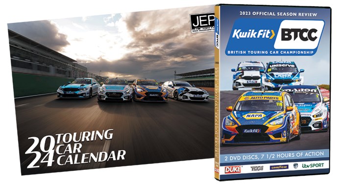 BTCC 2023 Review DVD plus Jacob Ebrey Touring Car 2024 Calendar