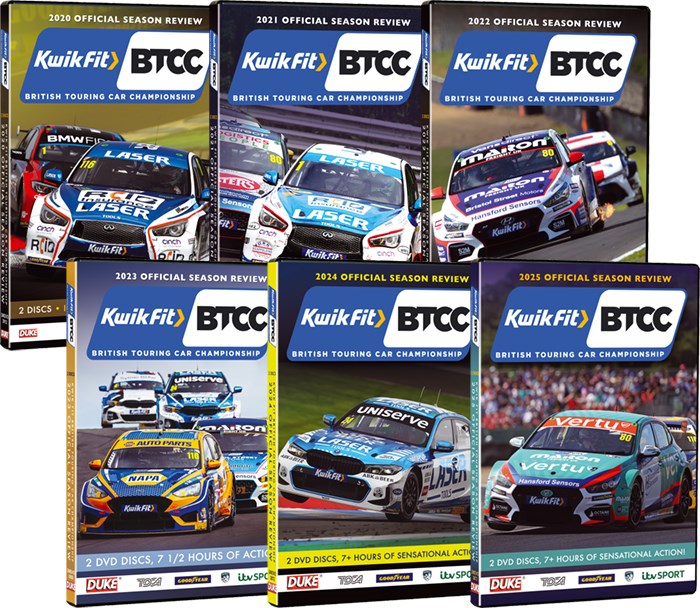 BTCC 2020 TO 2025 DVD BUNDLE