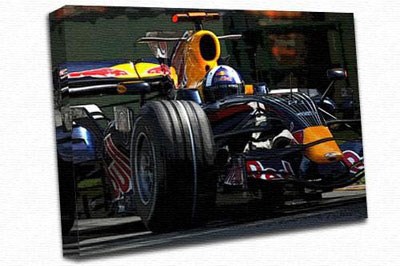 David Coulthard A3 Canvas Print