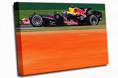 David Coulthard A3 Canvas Print