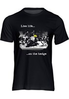 Live Life on the Hedge Joey Dunlop (Duke) T-Shirt Black
