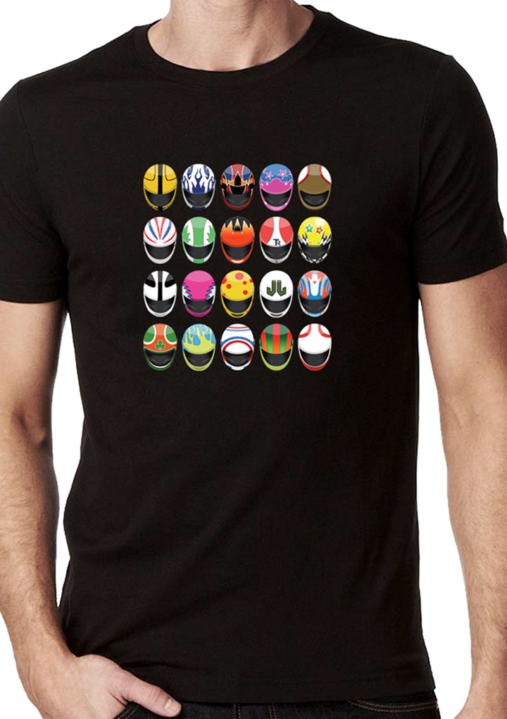 Modern Helmets T-Shirt Black - click to enlarge