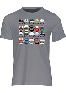 Grand Prix Helmets T-Shirt Charcoal