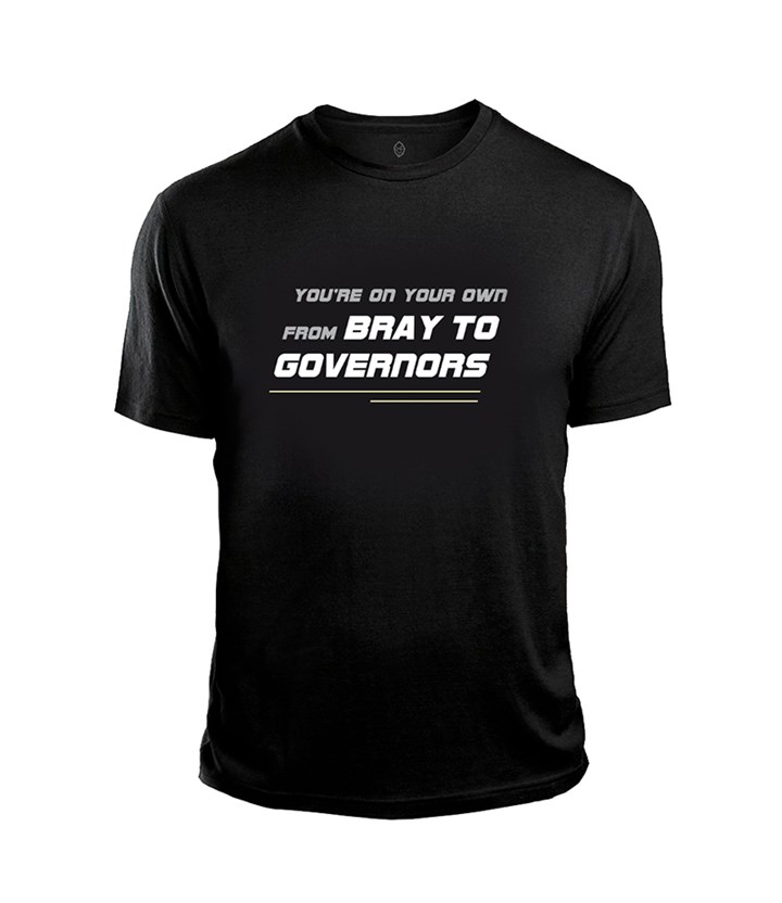 Bray to Governors T-Shirt Black - click to enlarge