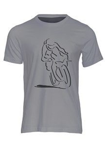 IoM Road Races Shadow Bike T-Shirt, No Text, Charcoal