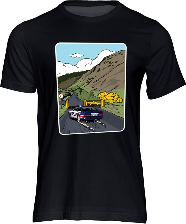 Ari Vatanen "Dear God!" T-Shirt, Black - click to enlarge