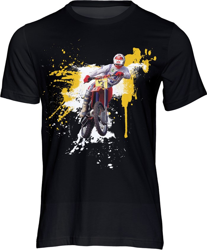 David Thorpe 80s Motocross T-Shirt, Black - click to enlarge