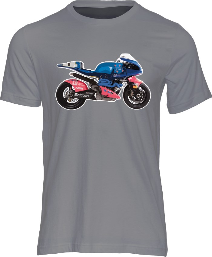 Britten, One Man's Dream T-Shirt, Grey - click to enlarge