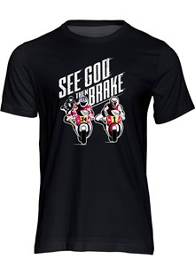 See God Then Brake T-Shirt, Black