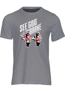 See God Then Brake T-Shirt Charcoal