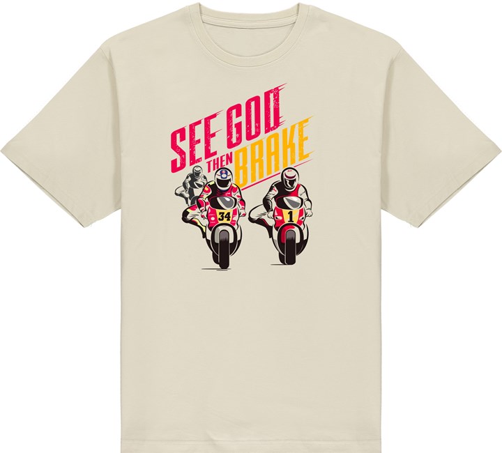See God Then Brake T-Shirt Light Sand - click to enlarge