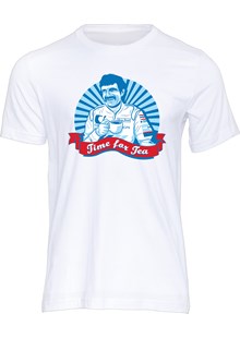 Tony Pond - Time for Tea T-shirt, White