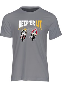 Keep Er Lit T-Shirt Charcoal