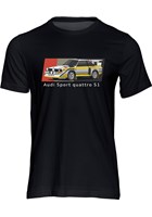 Group B Monster - Audi Quattro S1 T-shirt, Black