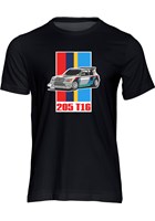 Group B Monster - Peugeot 205 T16 T-shirt, Black