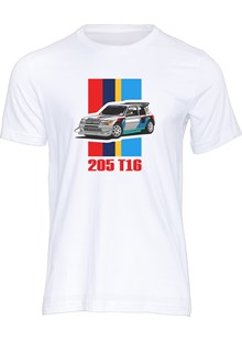Group B Monster - Peugeot 205 T16 T-shirt, White