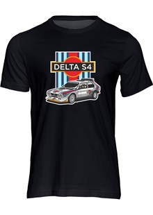Group B Monster - Lancia Delta S4 T-shirt, Black