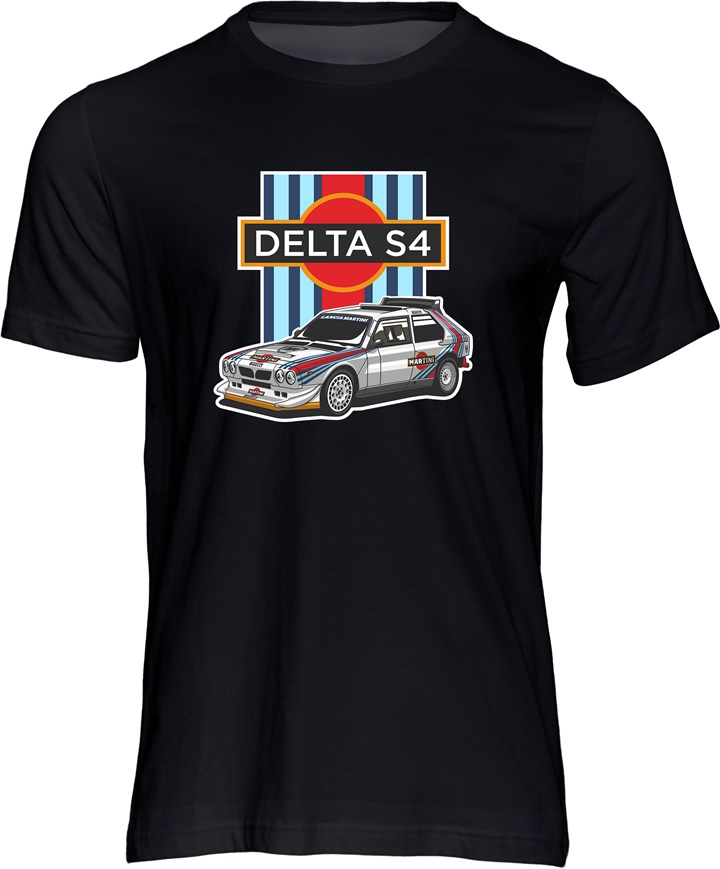 Group B Monster - Lancia Delta S4 T-shirt, Black - click to enlarge