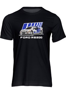 Group B Monster Ford RS200 T-shirt Black