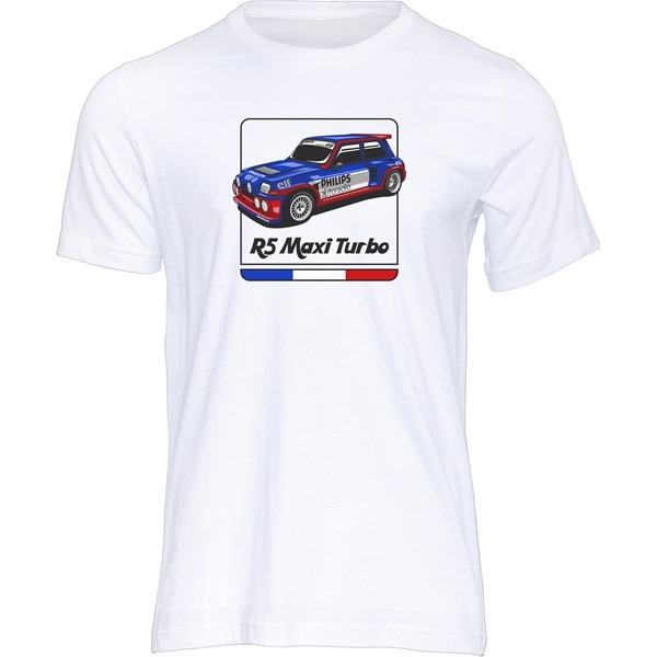 Group B Monster Renault Maxi Turbo T-shirt White Duke Video
