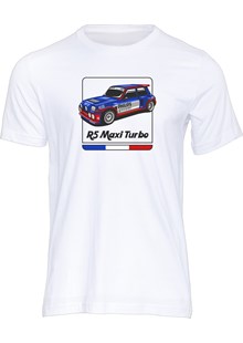 Group B Monster Renault 5 Maxi Turbo T-shirt White