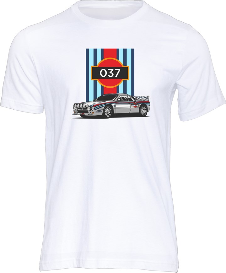 Group B Monster Lancia 037 T-shirt White - click to enlarge