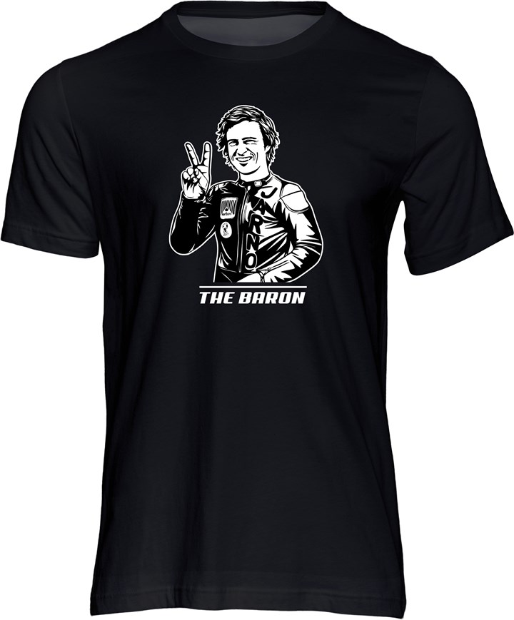 Jarno Saarinen The Baron T-shirt Black - click to enlarge