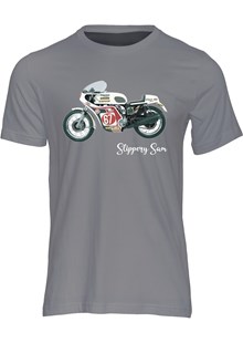 Slippery Sam Triumph Trident T-shirt Charcoal
