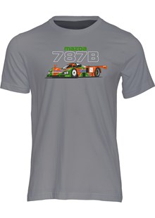 Mazda 787B Group C Car T-shirt Charcoal