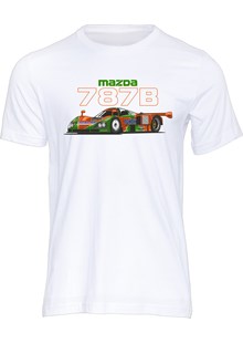 Mazda 787B Group C Car T-shirt White