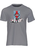 Lancia LC2 Group C Car T-shirt Charcoal