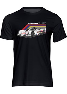 Peugeot 905 Group C Car T-shirt Black