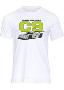 Sauber Mercedes C9 Group C Car T-shirt White