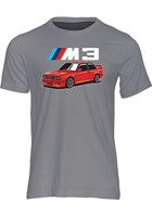 Dream Car BMW E30 M3 T-shirt Charcoal
