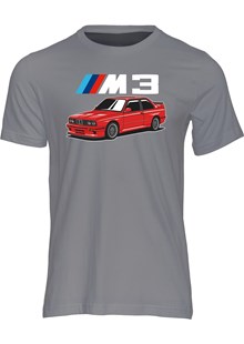 Dream Car BMW E30 M3 T-shirt Charcoal