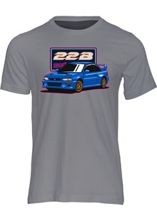 Dream Car Subaru Impreza 22B T-shirt Charcoal